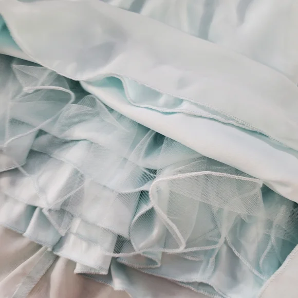 Speechless Beaded Rhinestones Chiffon Floral Lace Cocktail Mini Dress 3 Layered - Picture 5 of 8